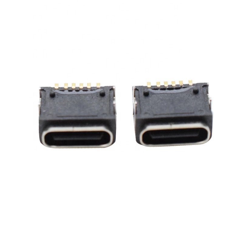 IP66 waterproof PPA temperature resistant type-C 6pin female base four pin patch USB connector