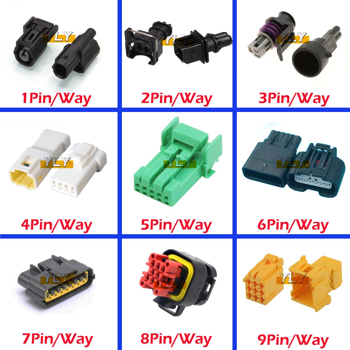 Furukawa 4 Pin Way Male Female Electric Throttle Speed Regulation Switch Auto Connector FW-C-4M-B FW-C-4F-B
