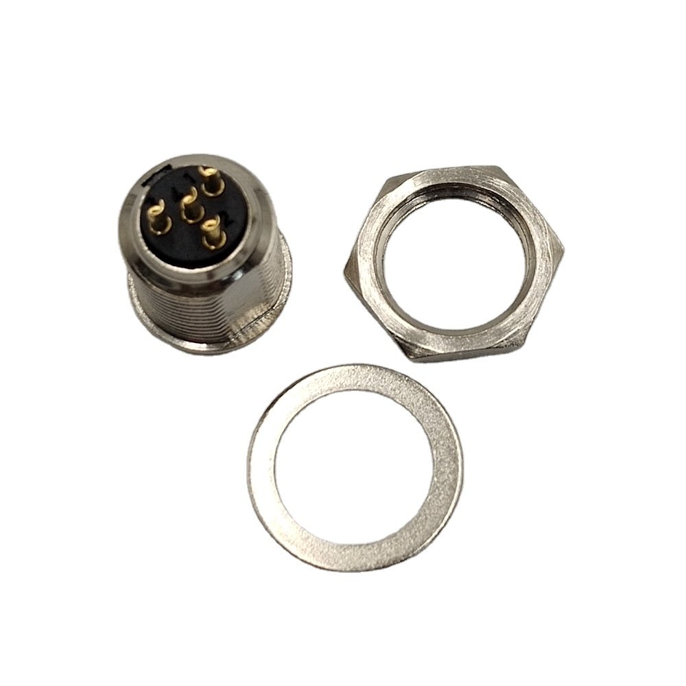 Mini Tiny XLR Male Socket 4 Pin Panel Mount Connector Male Mini XLR 4pin Socket With Nut Mini Tiny XLR Socket 4 Pin Panel Mount