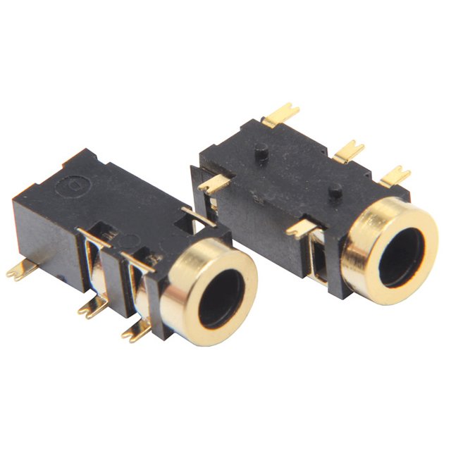 Phone jack PJ327H SMT DC female 5 Pin connector socket 2.5mm 3.5mm head phone jack