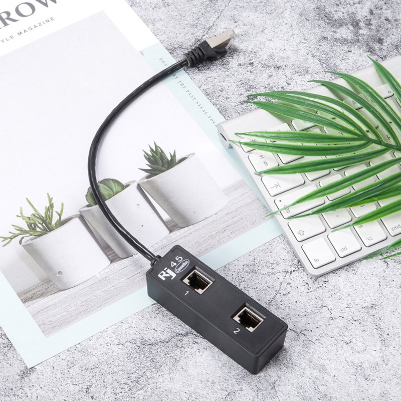 RJ45 extension cable one point two network cable rj45 splitter adapter cable female connector modular jack ethernet rj45