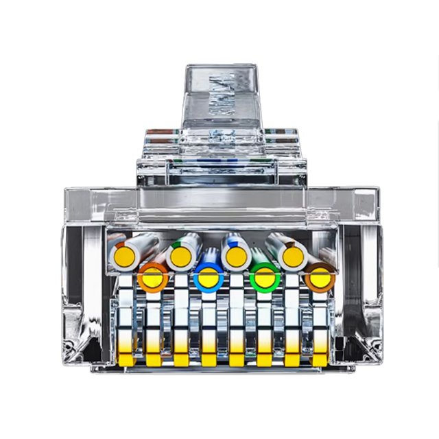 Ethernet Network Modular Jack Cat5 Cat6 Cat7 Male Female Rj45 Pass Through 8P8C Modular Plug Connector Rj45 Connector