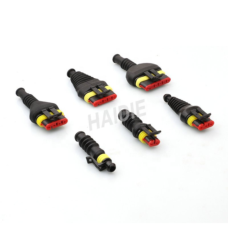 OEM 1 2 3 4 5 6 Pin Waterproof Car Terminals Male Female Wire Harness Assembly Auto Automotive Wiring Electrical Connectors