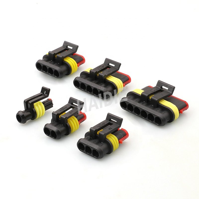 OEM 1 2 3 4 5 6 Pin Waterproof Car Terminals Male Female Wire Harness Assembly Auto Automotive Wiring Electrical Connectors