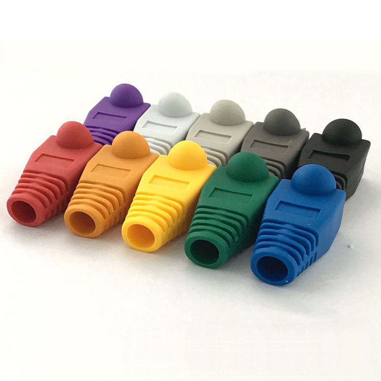 Multiple Colour CAT5E CAT6 Cat7 RJ45 Ethernet Network Cable Strain Relief Boots Cable Jacket Connector Plug Cover