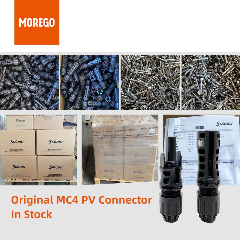 LONGI Canadian Solar Jinko Solar Panels connector MC4 T6 T4 QC4.10 Solar Cable Wire PV connector In Stock