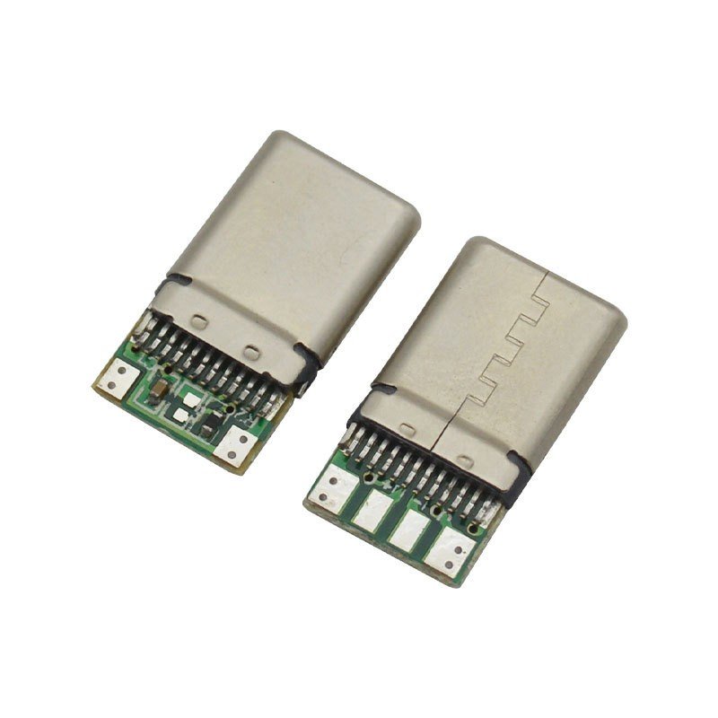 USB Type C 24P Male Connector Fast Charging Stretching Shell with Board USB Connector Original Product