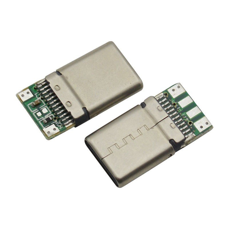 USB Type C 24P Male Connector Fast Charging Stretching Shell with Board USB Connector Original Product