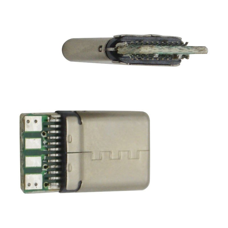 USB Type C 24P Male Connector Fast Charging Stretching Shell with Board USB Connector Original Product