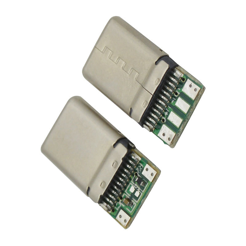 USB Type C 24P Male Connector Fast Charging Stretching Shell with Board USB Connector Original Product