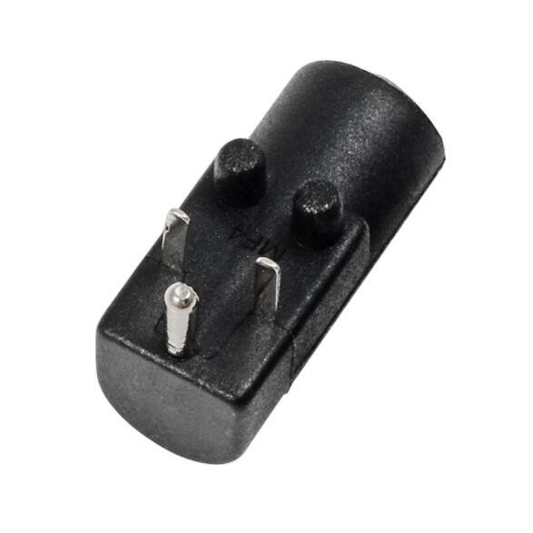 black 2.35 mm x 0.7mm DC Power Jack Socket Female Panel Mount Connector