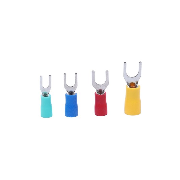 Insulated Fork Spade U-Type Wire Connector Electrical Crimp Terminal