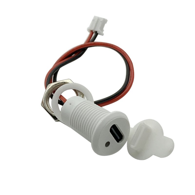 Custom Type C Female Connector Waterproof Charging Port Panel Mount USB C Socket Wire Assembly