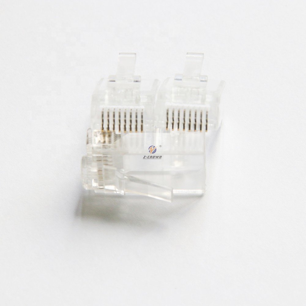 50pcs UTP 8P8C Connector gold plating cat5e rj45 connector