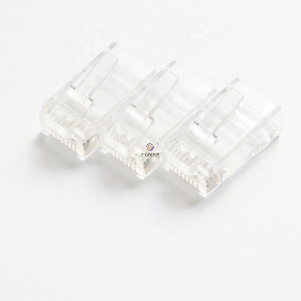 50pcs UTP 8P8C Connector gold plating cat5e rj45 connector