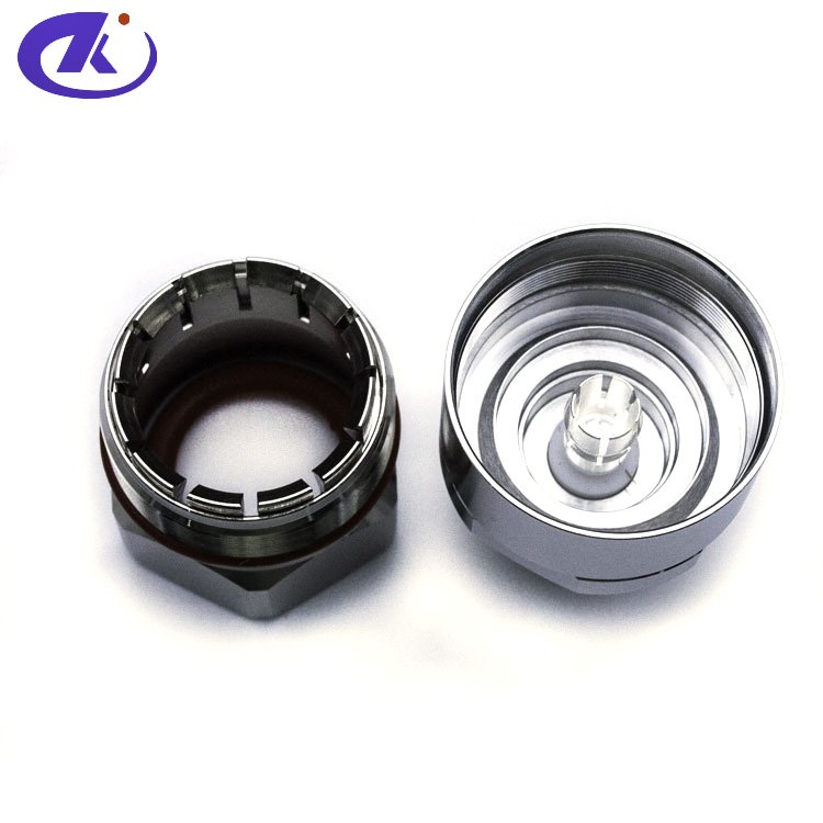 Customized N female jack rf connector for 7 8 feeder cable clamp type