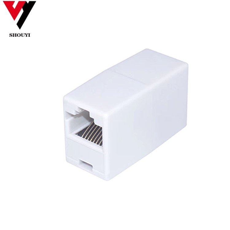 Network cable connector network pair connector RJ45 double head connection extender crystal head interface in multiple colors
