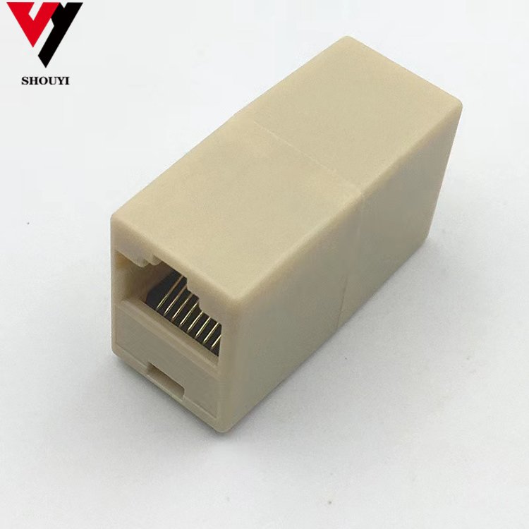 Network cable connector network pair connector RJ45 double head connection extender crystal head interface in multiple colors