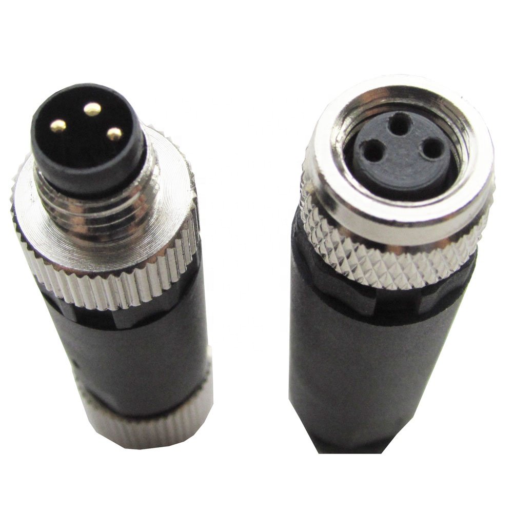connector circular ip 68 m8 3 pin male female wire connector