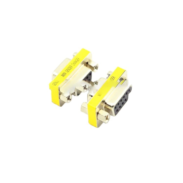 D-SUB mini hood db9P M-F F-F M-M DB9 male to DB9 female adapter rs232 gender changer connector