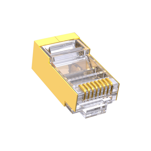 unshielded RJ45 PLUG Metal 8 Pin Ethernet Connector Shielded Cat6A Modular Plug Network Connector for Cat5e Cat6 Cable