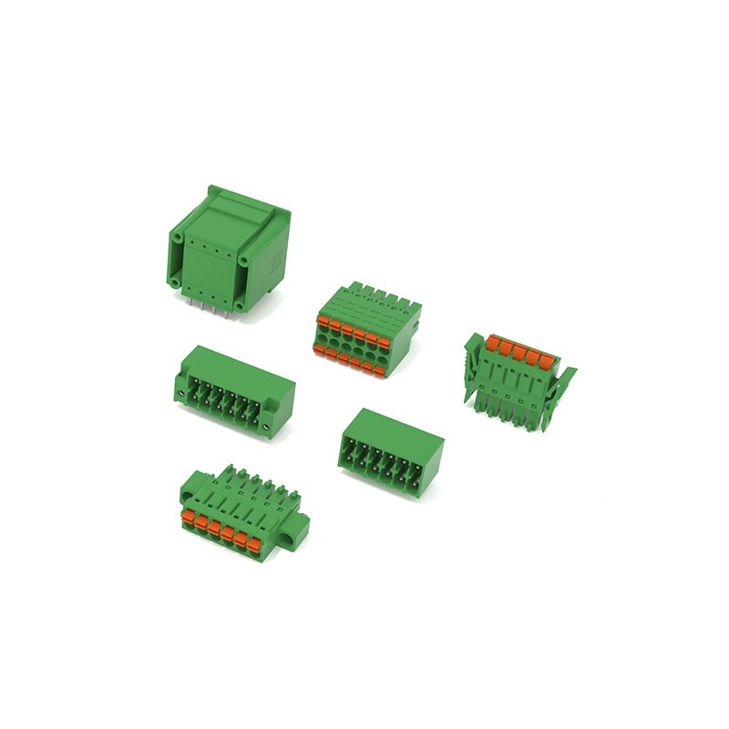 spring pcb terminal block pluggable terminal block connector 2-24 pin 2.5mm 3.5mm 3.81mm 5.0mm 5.08mm 7.62mm