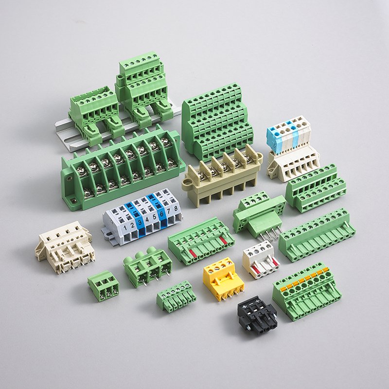 spring pcb terminal block pluggable terminal block connector 2-24 pin 2.5mm 3.5mm 3.81mm 5.0mm 5.08mm 7.62mm