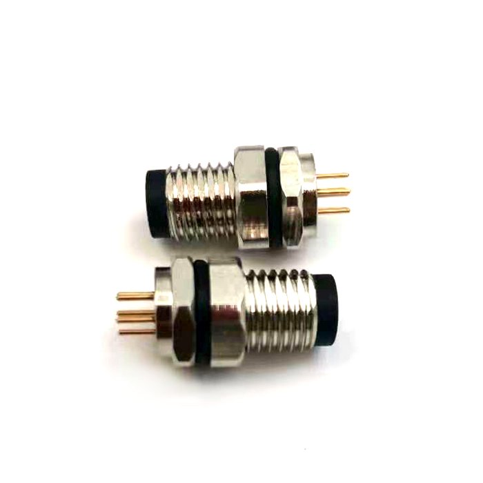 IP67 Compatible waterproof 3P/5P/6P/8PIN cable Electric field assembly circular automotive M8 6-pin soldered pcb connector