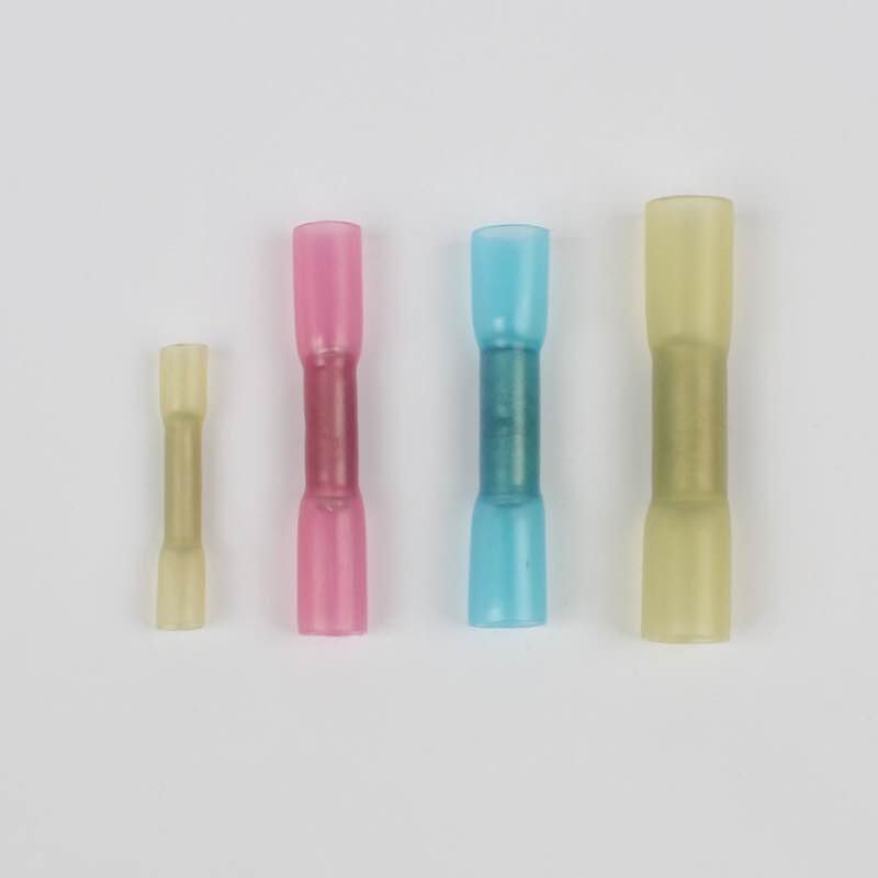 BHT 200pcs Waterproof butt connector Electrical Wire Spice Solder Seal Heat Shrink Butt Connectors Kit