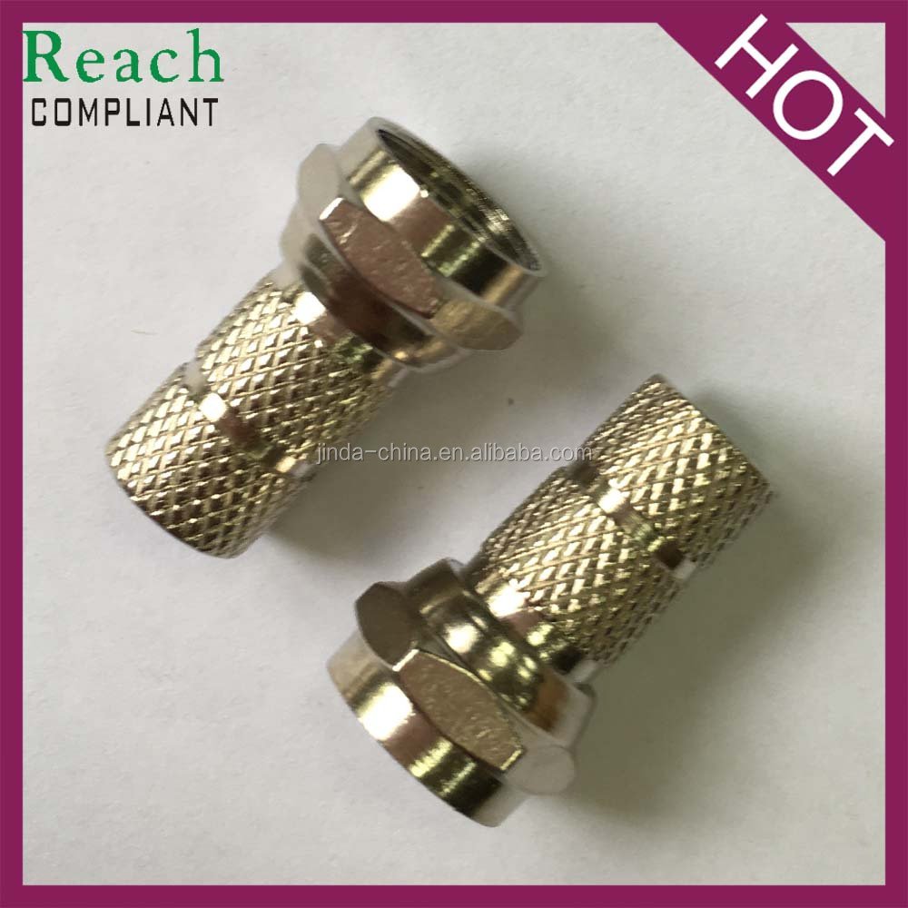 high end cheap rg6 rg59 f male female jack plug connector