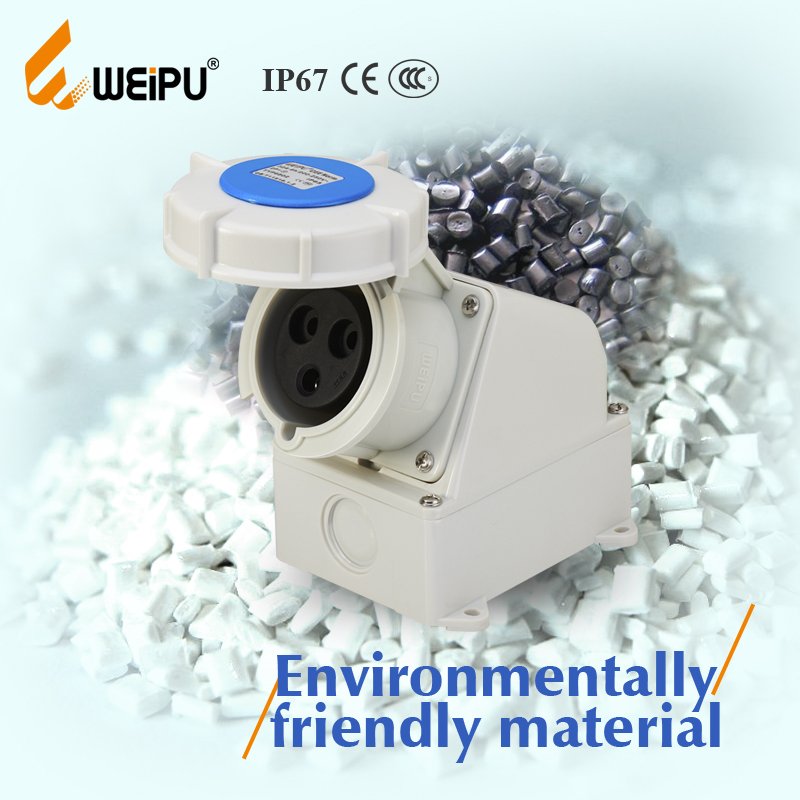 IEC60309 WEIPU connector 220V standard 16A 3P 4P 5P male Industrial power plug for house light