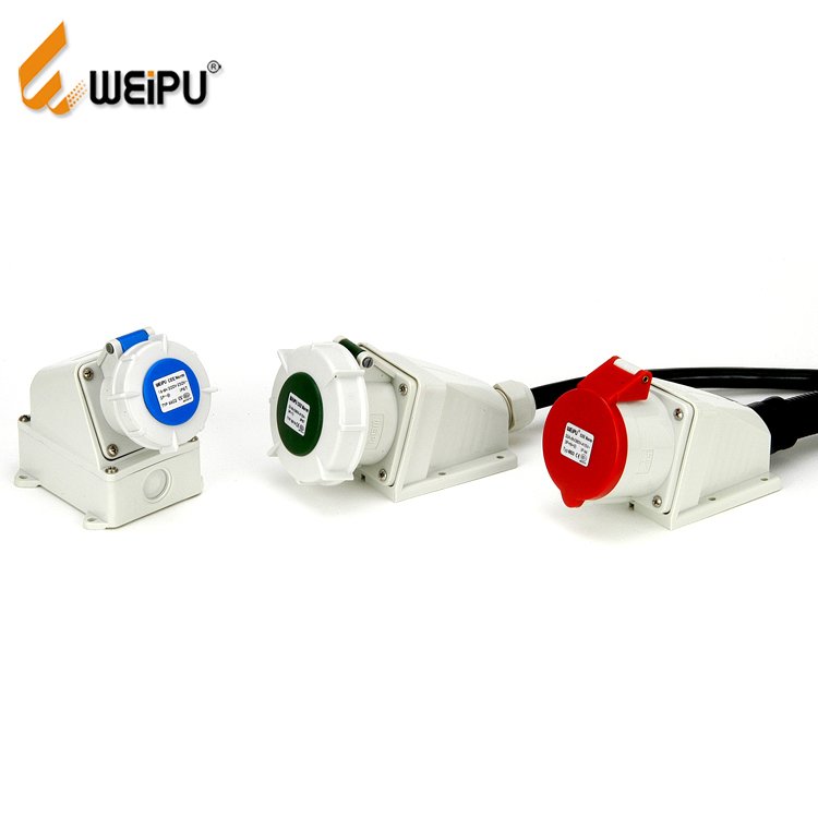 IEC60309 WEIPU connector 220V standard 16A 3P 4P 5P male Industrial power plug for house light