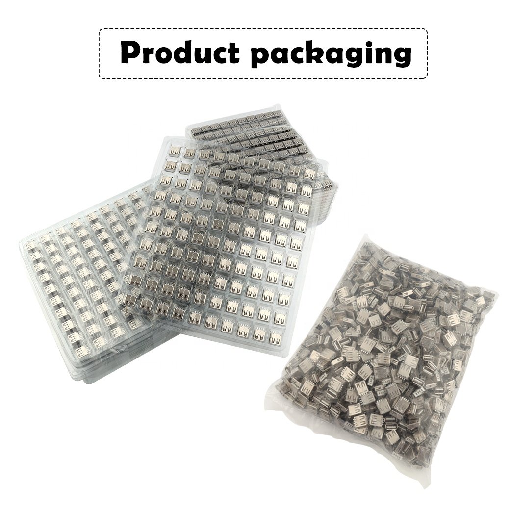 Female socket USB 3.0 AF 90 Degree 9 pin usb smt af 3.0 flat female connector