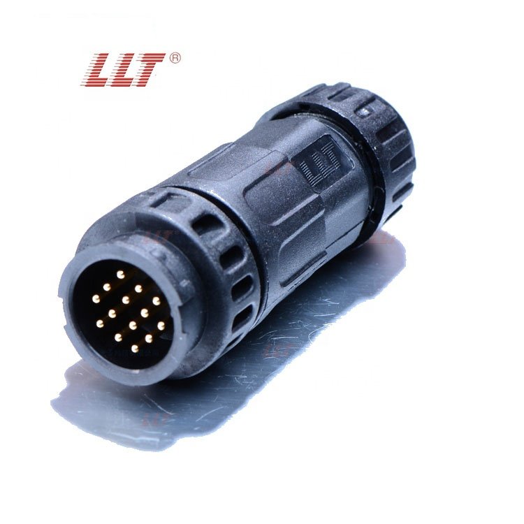 14 pin male female cable to cable connector waterproof connector