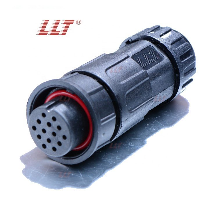 14 pin male female cable to cable connector waterproof connector