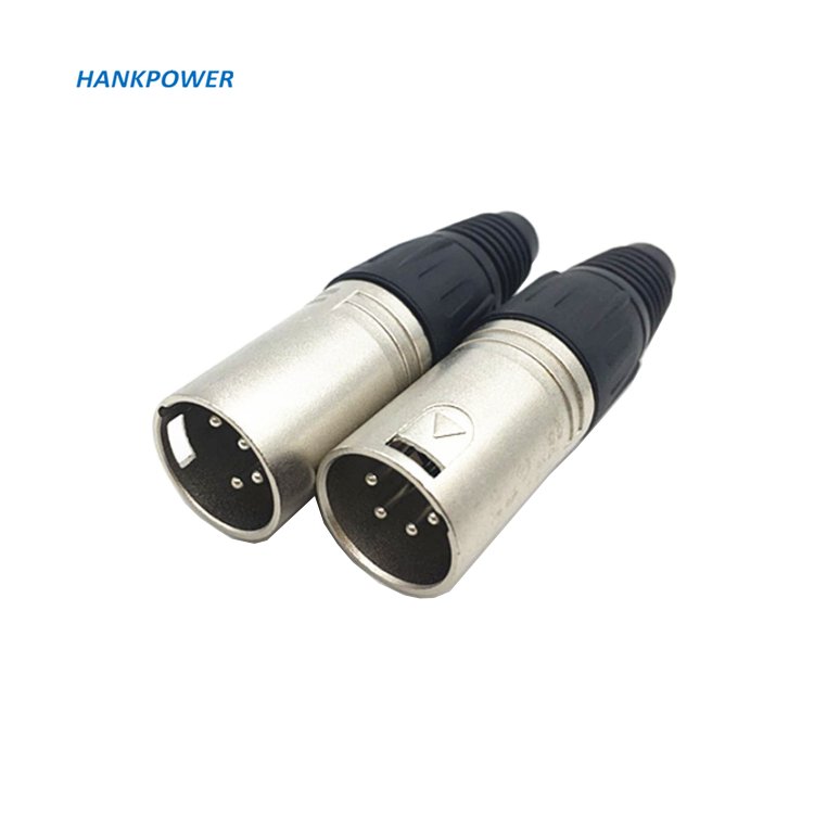 OEM Factory Professional Metal Shell Male And Female 3 4 5 Pin XLR Connector For XLR Cable