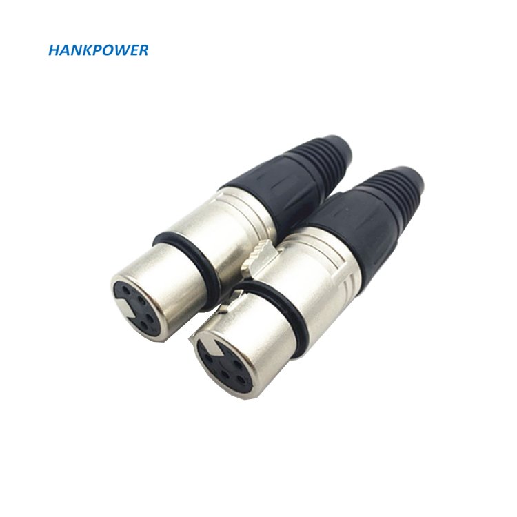 OEM Factory Professional Metal Shell Male And Female 3 4 5 Pin XLR Connector For XLR Cable