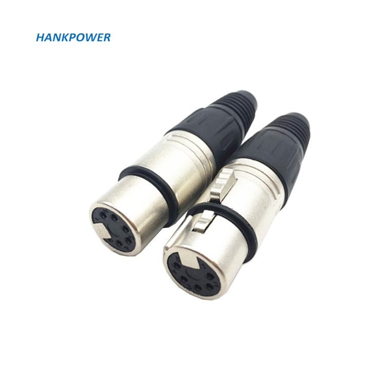 OEM Factory Professional Metal Shell Male And Female 3 4 5 Pin XLR Connector For XLR Cable