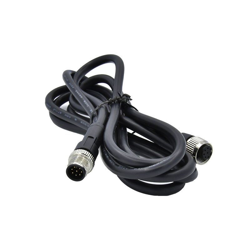 M5 M8 M12 signal connectors sensor cable 3 4 5 8 12 pin custom IP67 Waterproof Connector with Cable