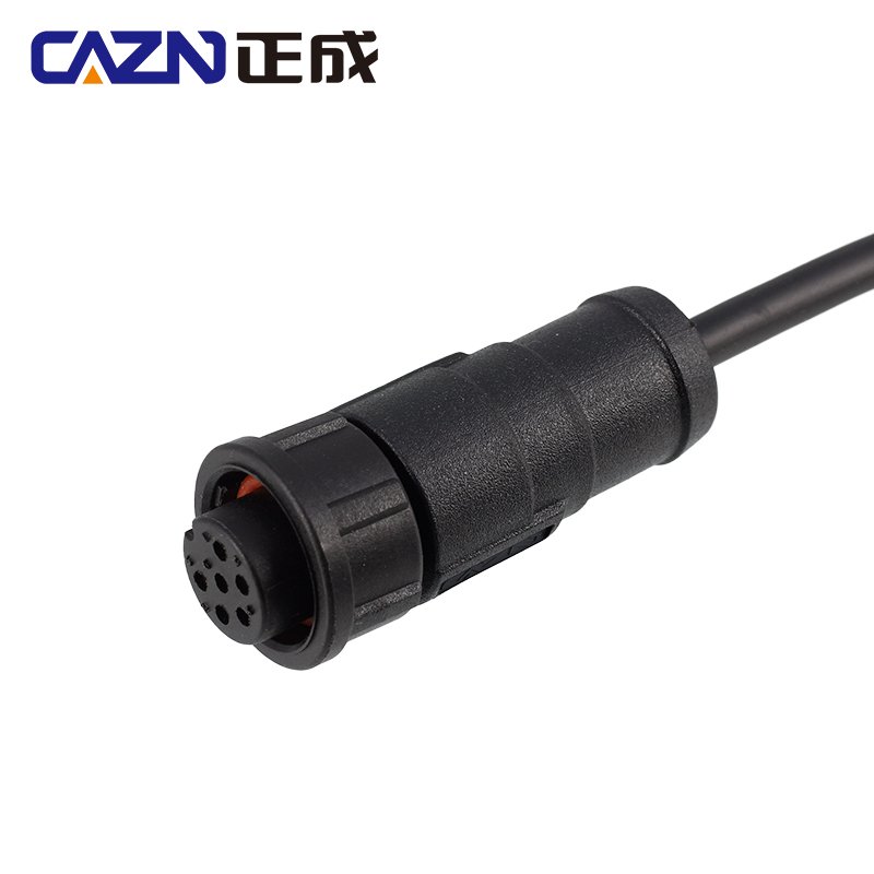 IP67 IP68 E10 Straight Male Female Overmolded Plug Bayonet-Type 2-12 Pin 5/8"-27UNS U.S. Standard Screw PVC PUR Industry Cable