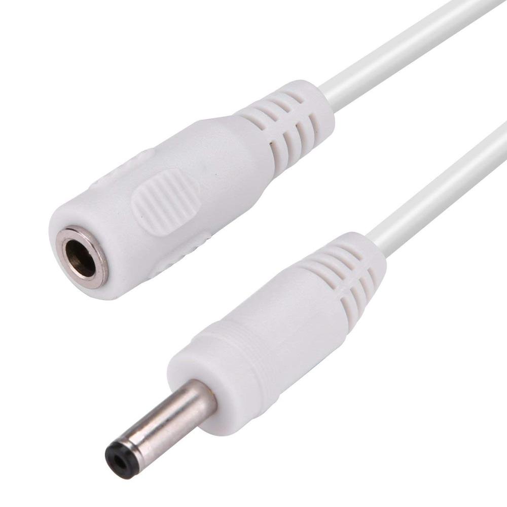 12V 24V White DC 5521 Male to Female Extension Waterproof DC Power Cord Cable For CCTV