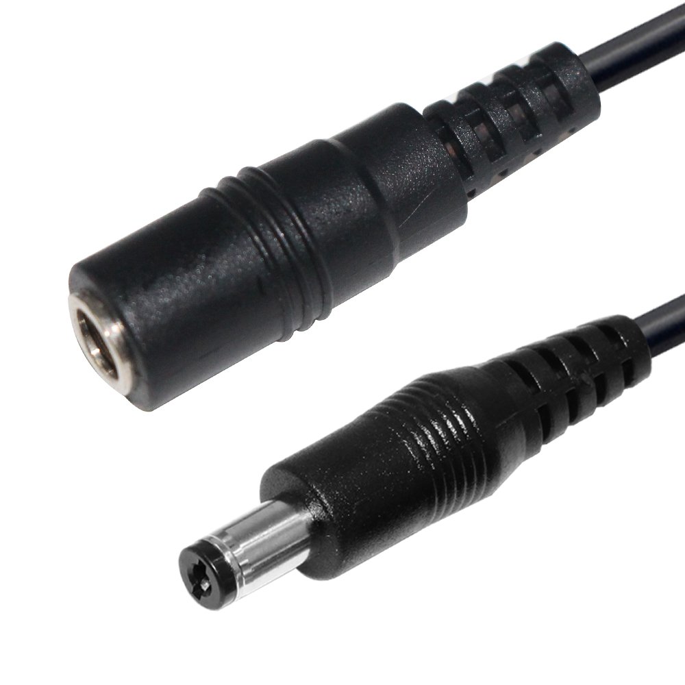 12V 24V White DC 5521 Male to Female Extension Waterproof DC Power Cord Cable For CCTV