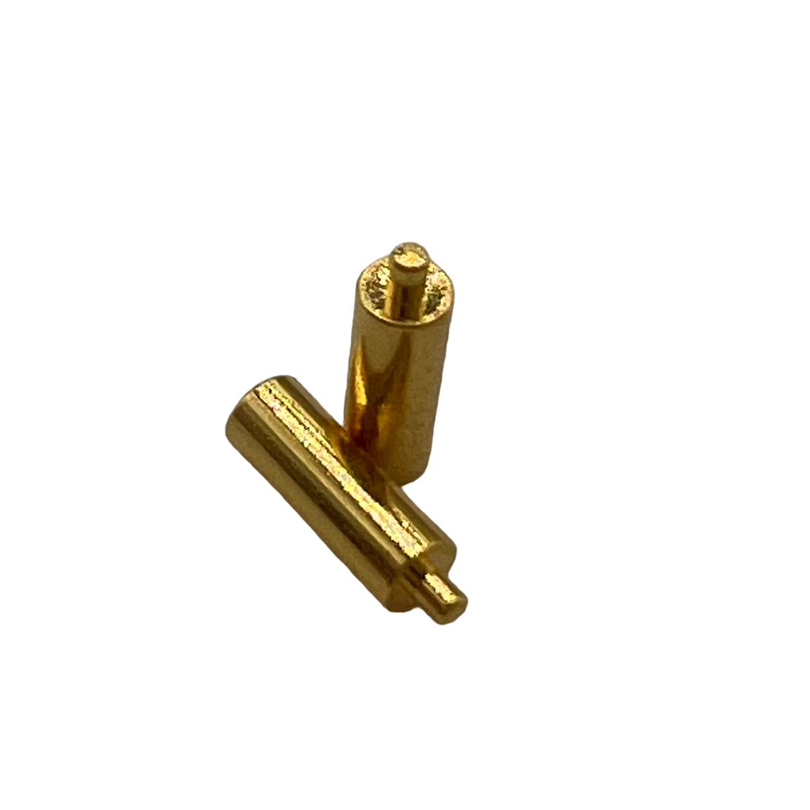 Custom pogo pin spring 1.5mm DIA1.5 L4.8 dip type gold plated Brass pogo connector