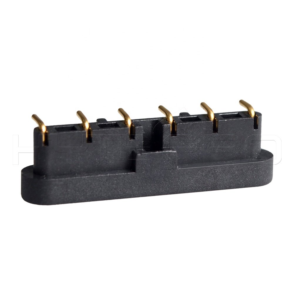 HytePro 2mm 4mm pitch pin connector,standard pogo pin connector 6pins