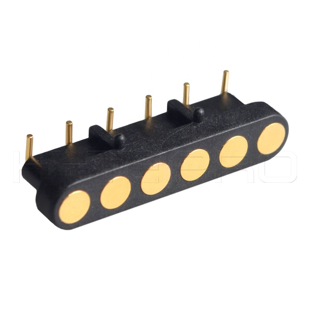 HytePro 2mm 4mm pitch pin connector,standard pogo pin connector 6pins