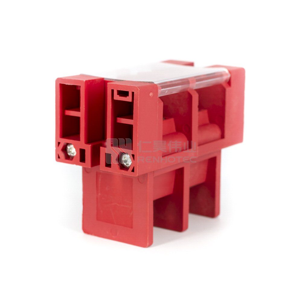 Battery Terminal Block Red Black Feed Through Panel Mount 2-Way Connector 100A 150A 200A 250A