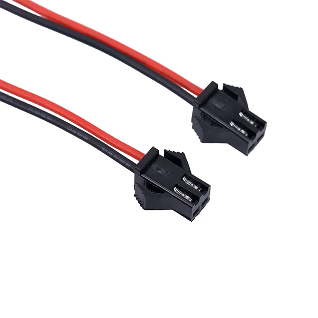 Custom 3 Pin 4 Pin Electric Jst Terminal Electrical 2 Pins Sm Plug Cables With Connector Wire Male And Female Connectors