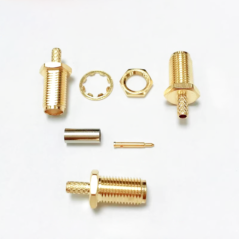 SMAKY-50-1.5 Coaxial Connectors Solder RF SMA Female Connector For RG174/316 Cable