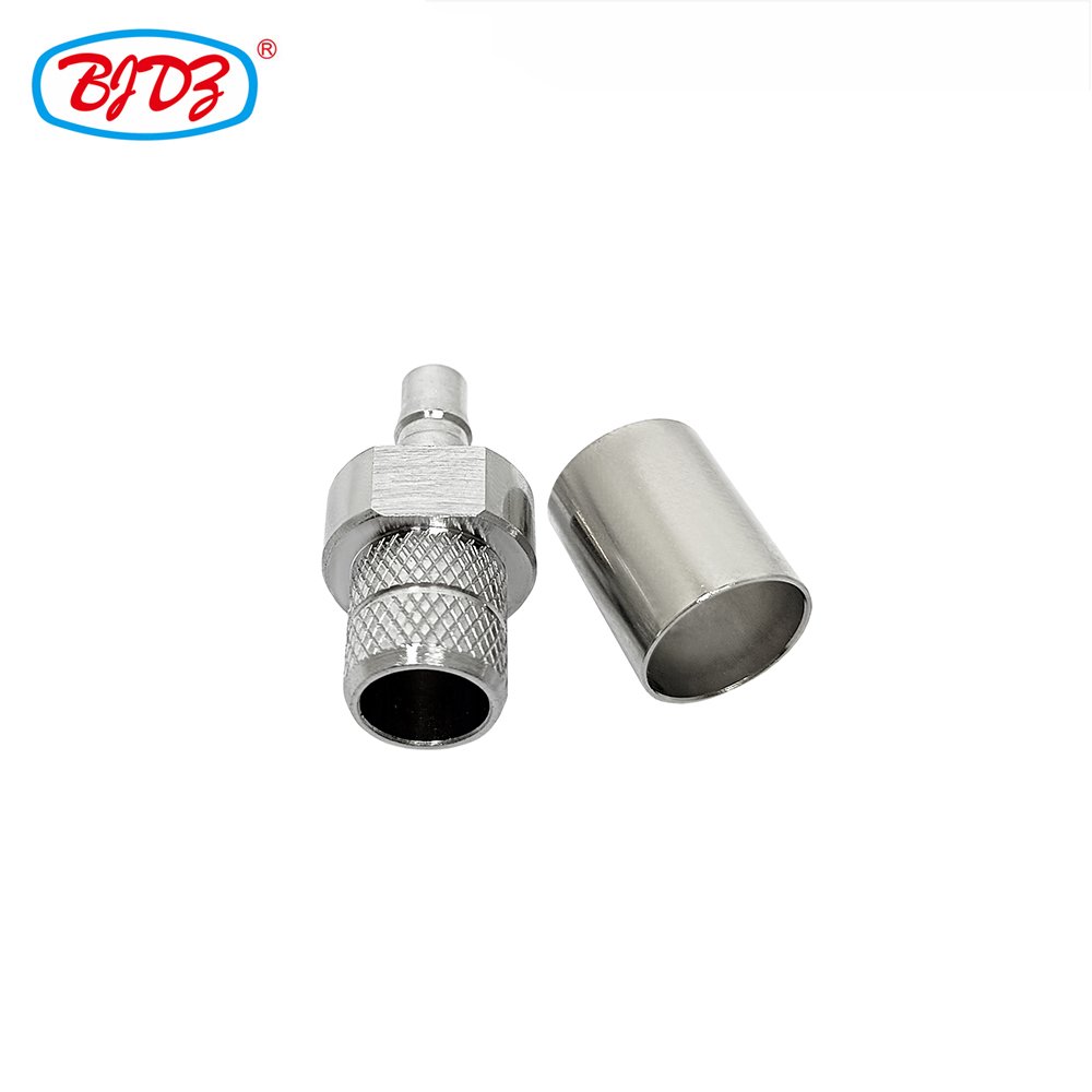 Factory directly QMA female jack crimp connector for lmr400 LMR-400 RG8 RG-8 RF Coax Coaxial connector in stock