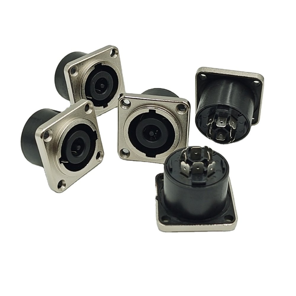 NL8 Speakon nl8mpr Connector Plate Socket Female 8 Pole Connectors Speakon 8 Pin Speakon Connector 8 Pines Conector Socket